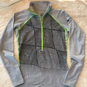 Nike Pro Warm Dri-fit zip athletic pullover top